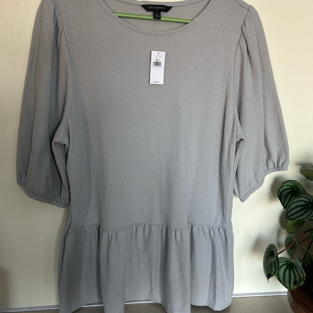 Banana Republic Soft Gray Tunic